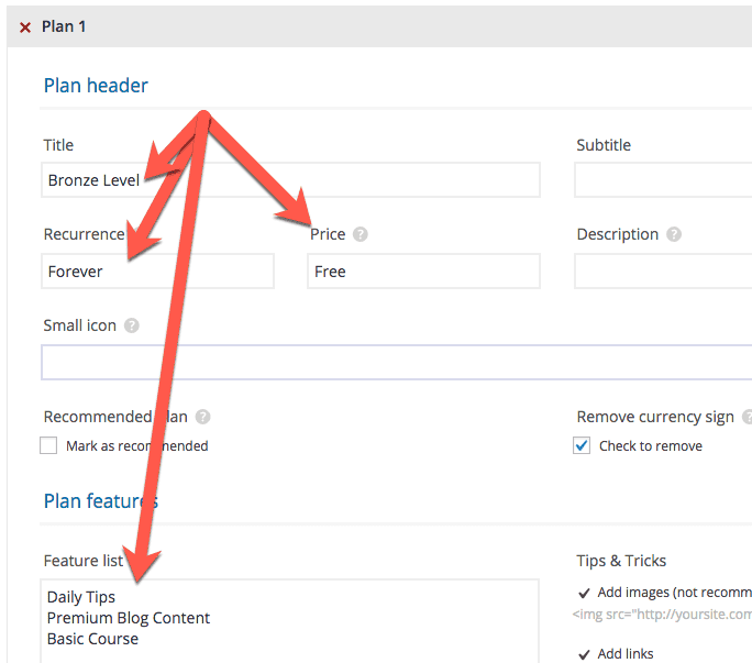 Paid Memberships Pro Pricing Table