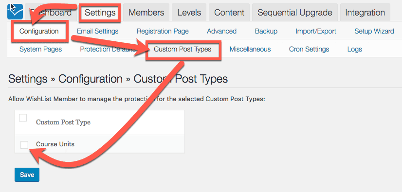 Course Unit Custom Post Type Support