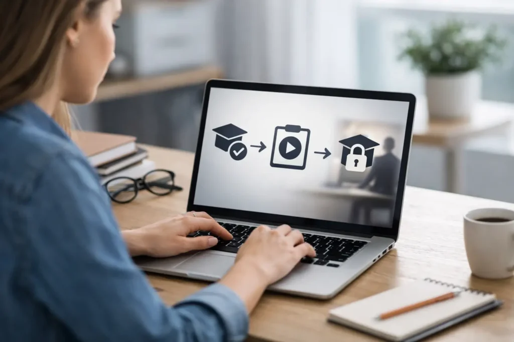 Course Prerequisites Setup That Guides Learners