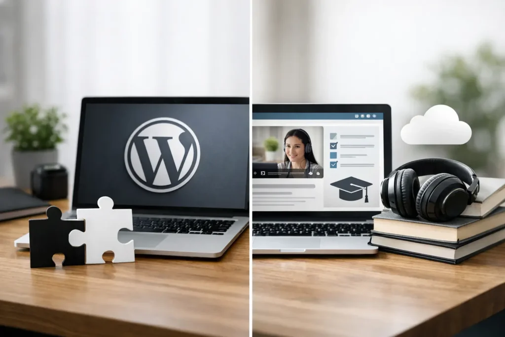 WordPress Plugins Versus Hosted LMS for Courses