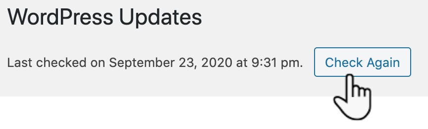 Screenshot 1: Why don't I see the update available in the plugins area