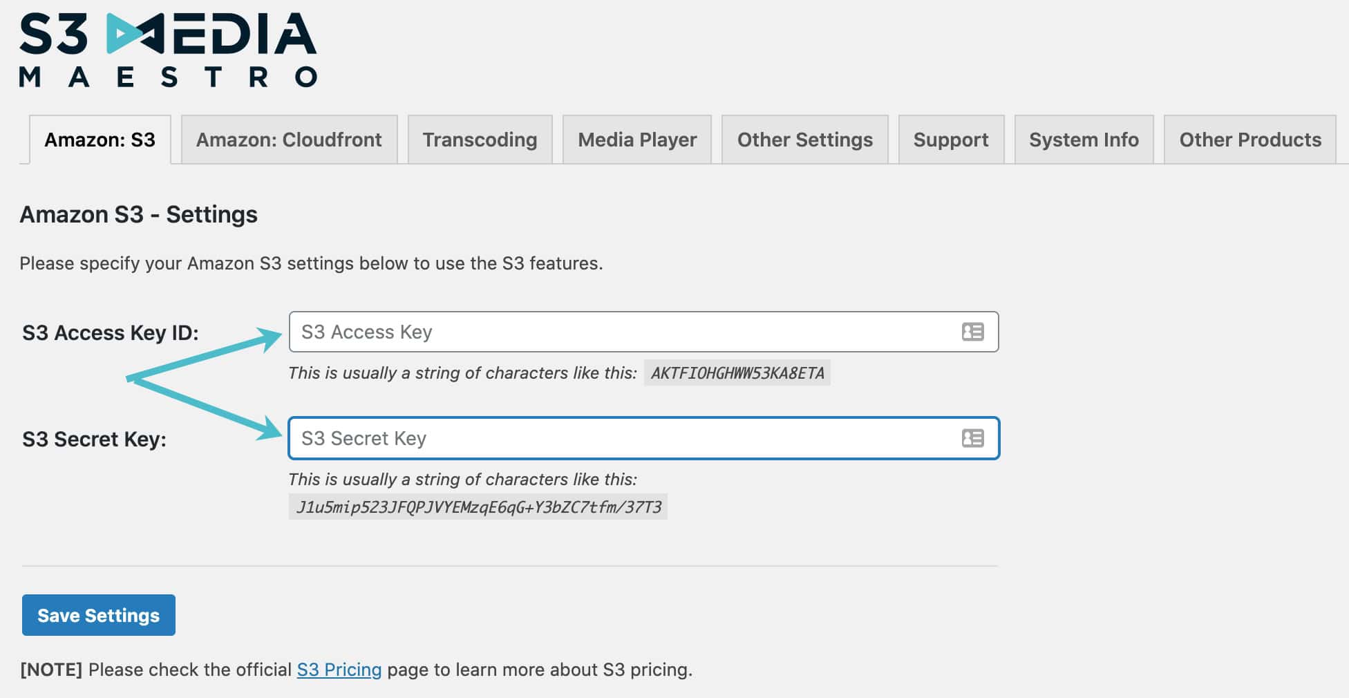 Screenshot 4: Step 4: Get Access Key & Secret Key