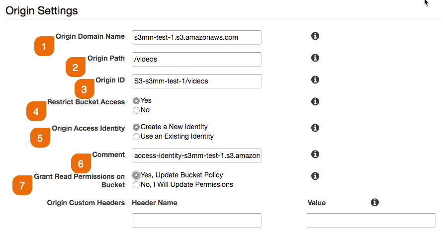 Screenshot 4: How to create a CloudFront distribution for S3 Media Maestro (versions 3.2.4 and below)