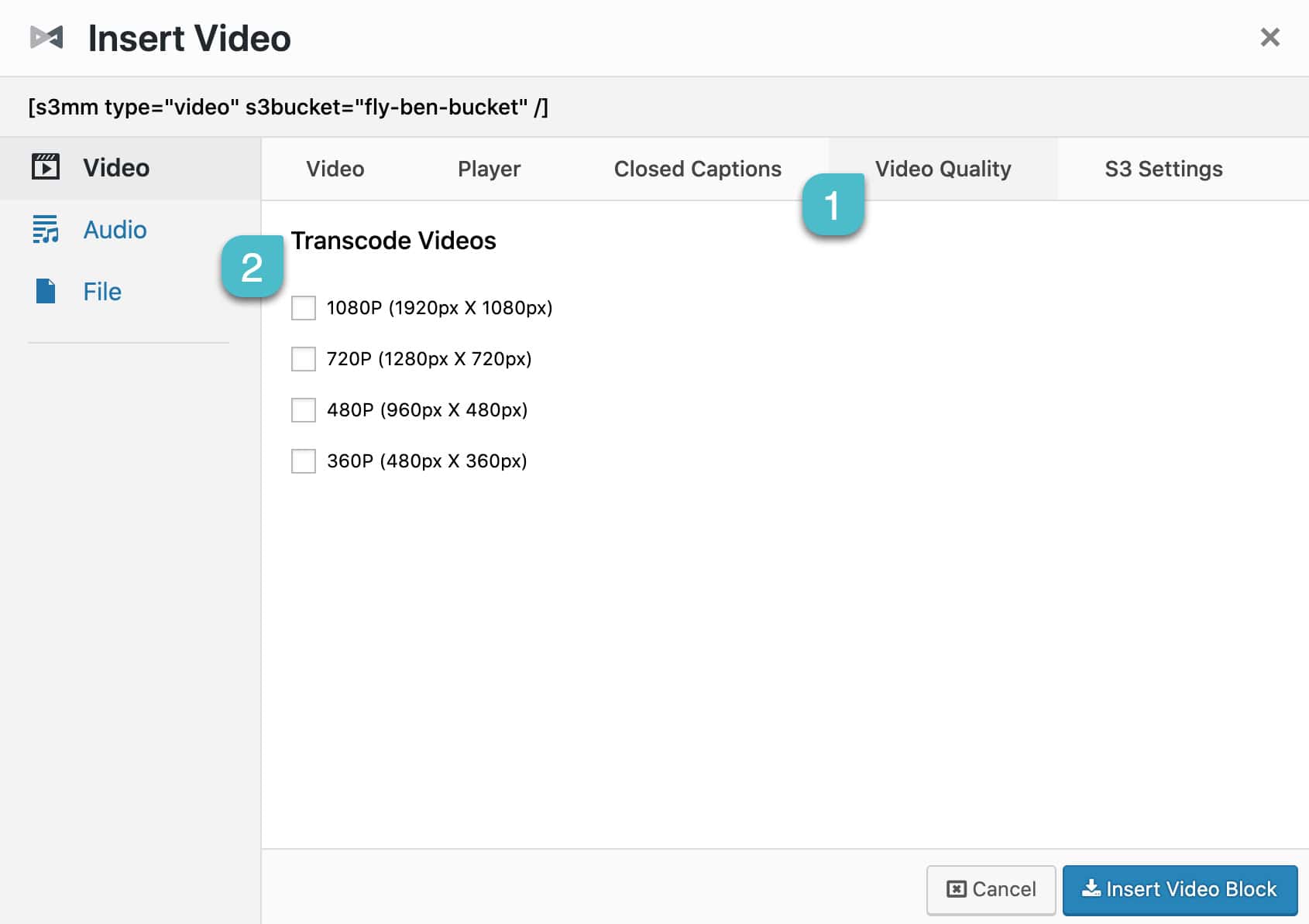 Screenshot 2: How to transcode videos