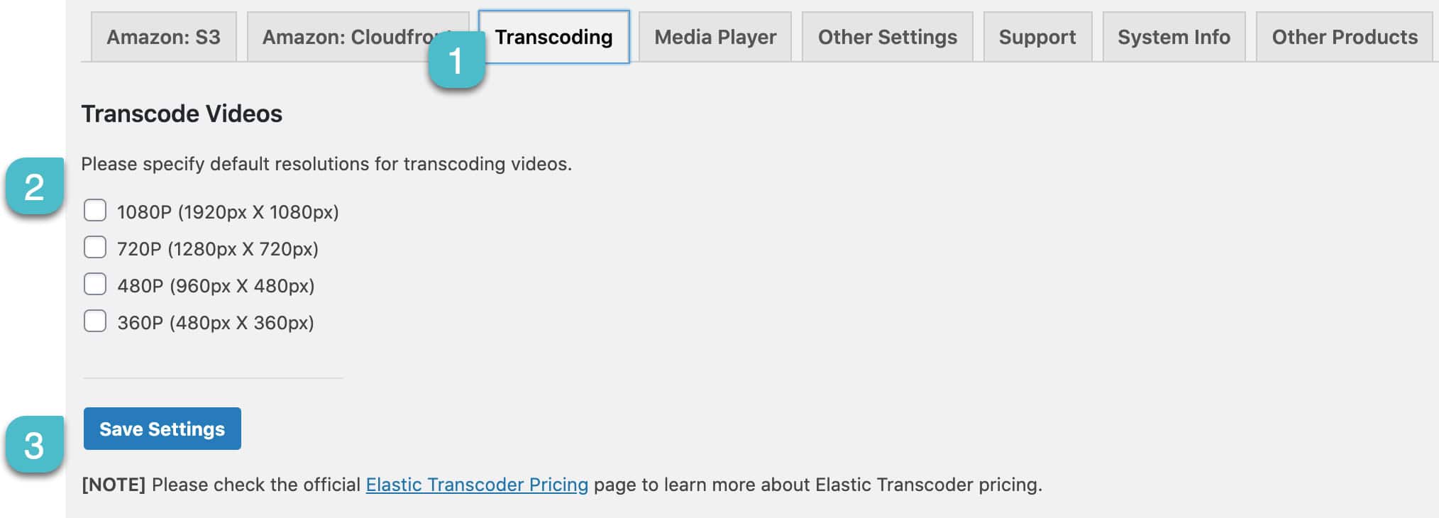 Screenshot 1: How to transcode videos