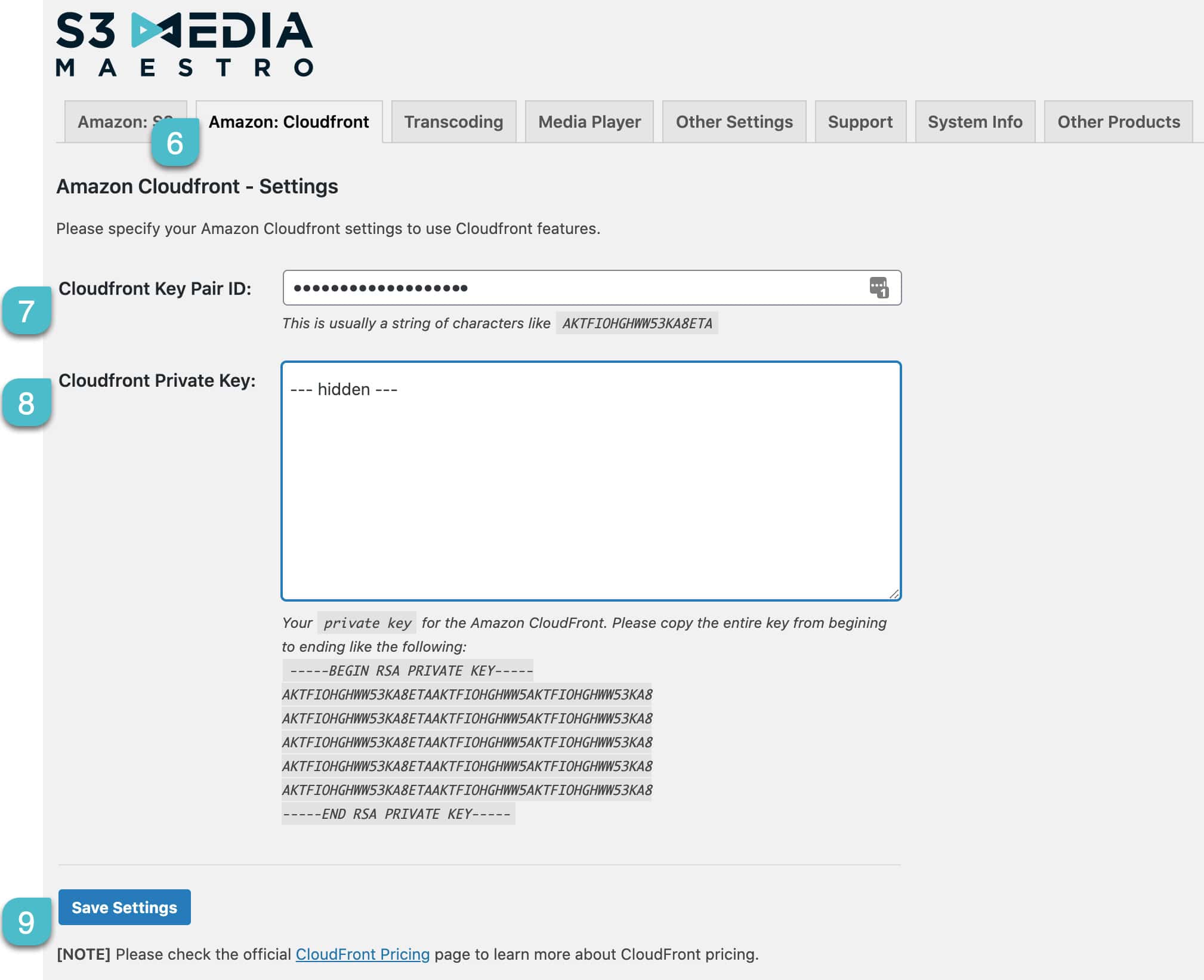 Screenshot 4: How to configure CloudFront