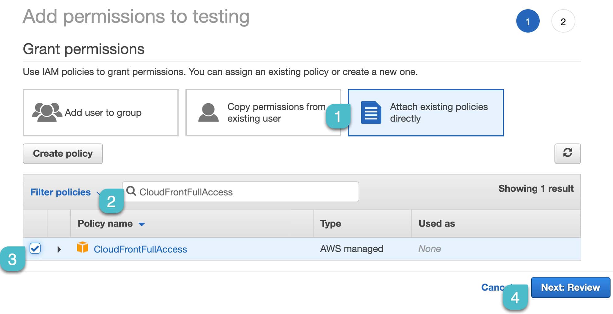 Screenshot 8: How to configure CloudFront
