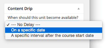 Screenshot 1: How can I drip feed course units