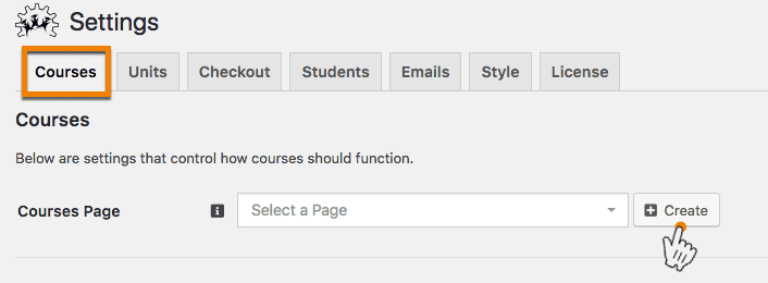 Screenshot 1: How do I create a course listing or catalog page
