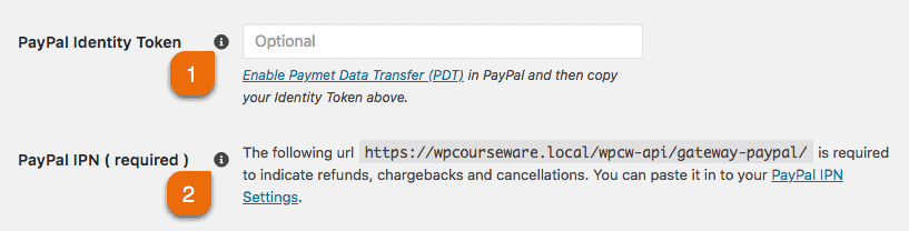 Screenshot 2: How can I accept payments through PayPal with WP Courseware