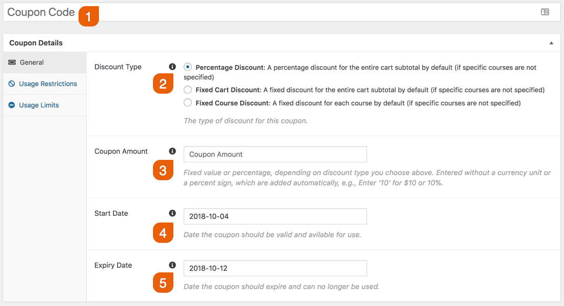 Screenshot 1: How can I create coupons for my course