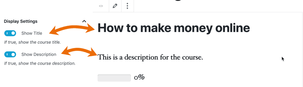 Screenshot 3: How do I use the Course Progress Bar block