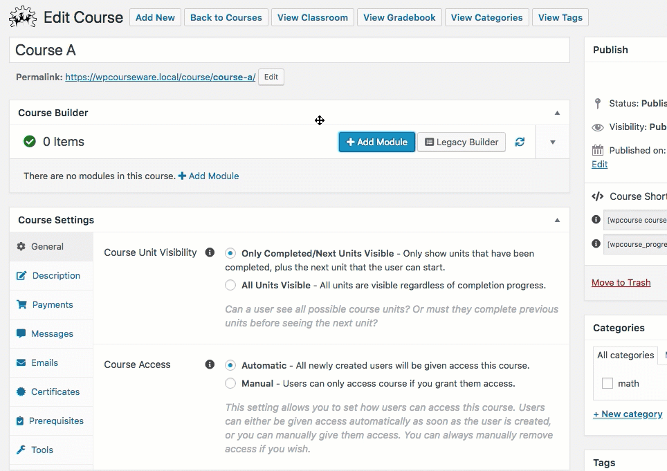 Screenshot 1: How do I create a module