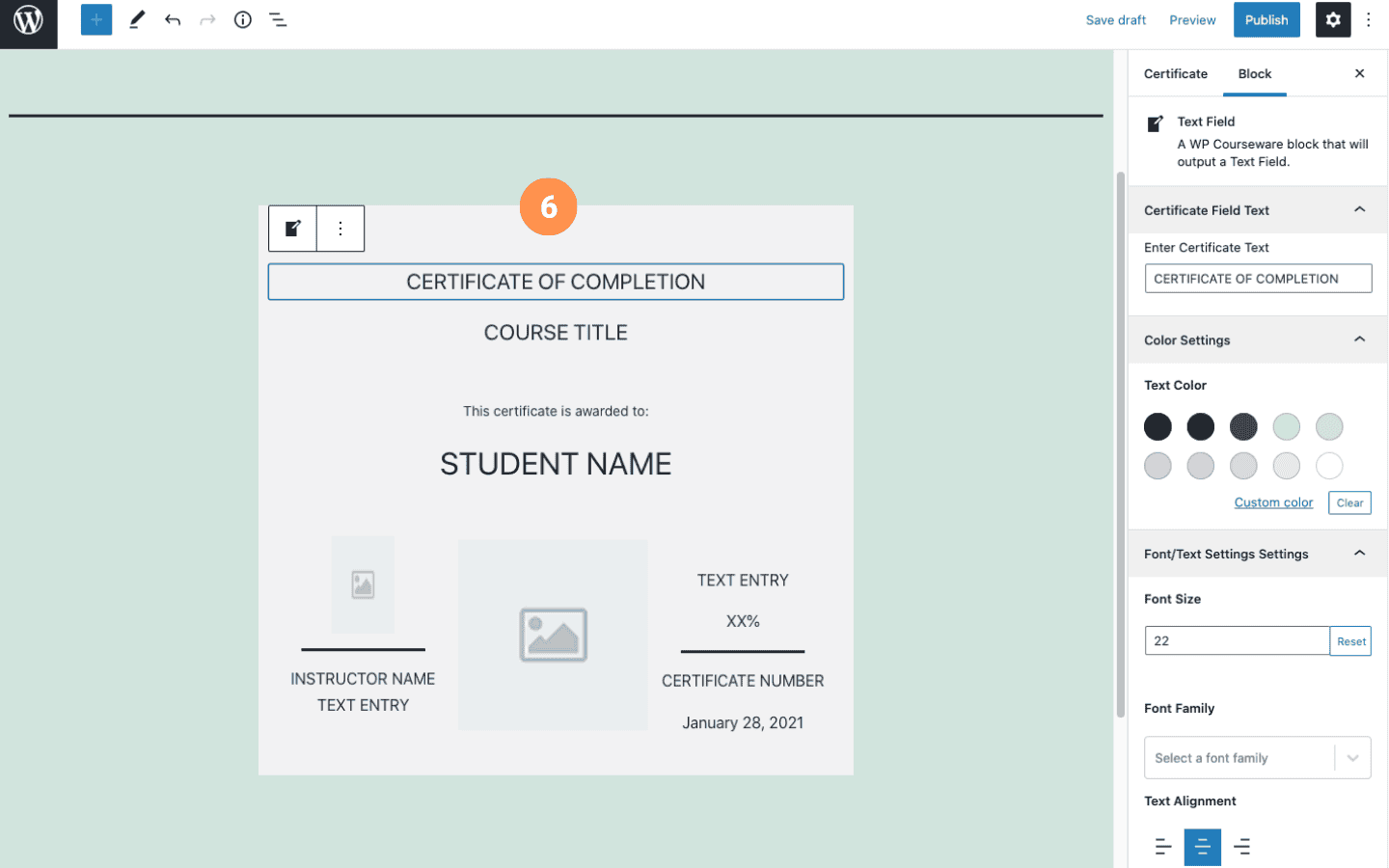 Screenshot 4: How can I generate a PDF certificate of completion